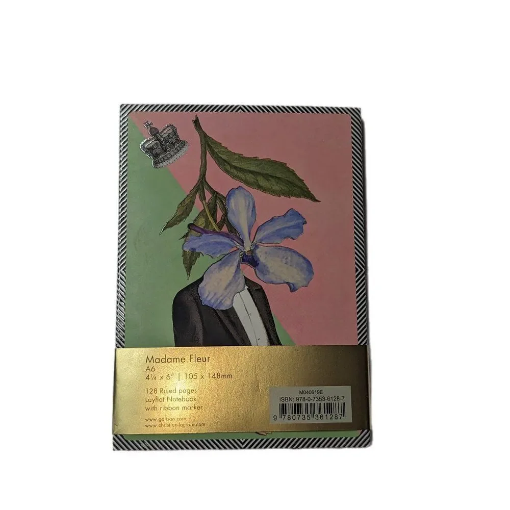 New! Sealed Christian Lacroix‎ Madame Fleur A6 Layflat Notebook 128 pages